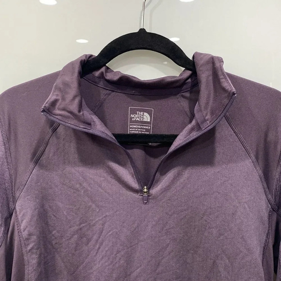 The North Face Women's Purple Crew Pull Over Sweater FlashDry Sz L - Picture 3 of 6